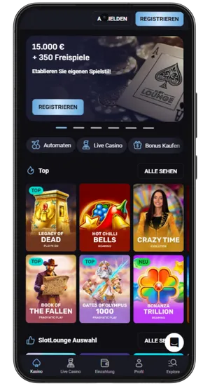 Casinowebsite öffnen